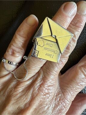 Authentic DIOR, The Love Letter Ring. By, John Galliano an ICONIC Designer. RARE